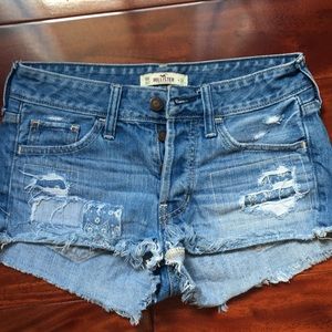 Mandala designed denim shorts